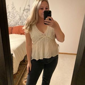 American Eagle Lace Tank Blouse